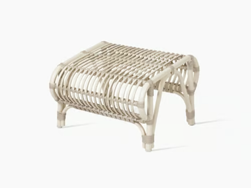 LUCY - Rectangular wicker garden footstool by Vincent Sheppard - view 2